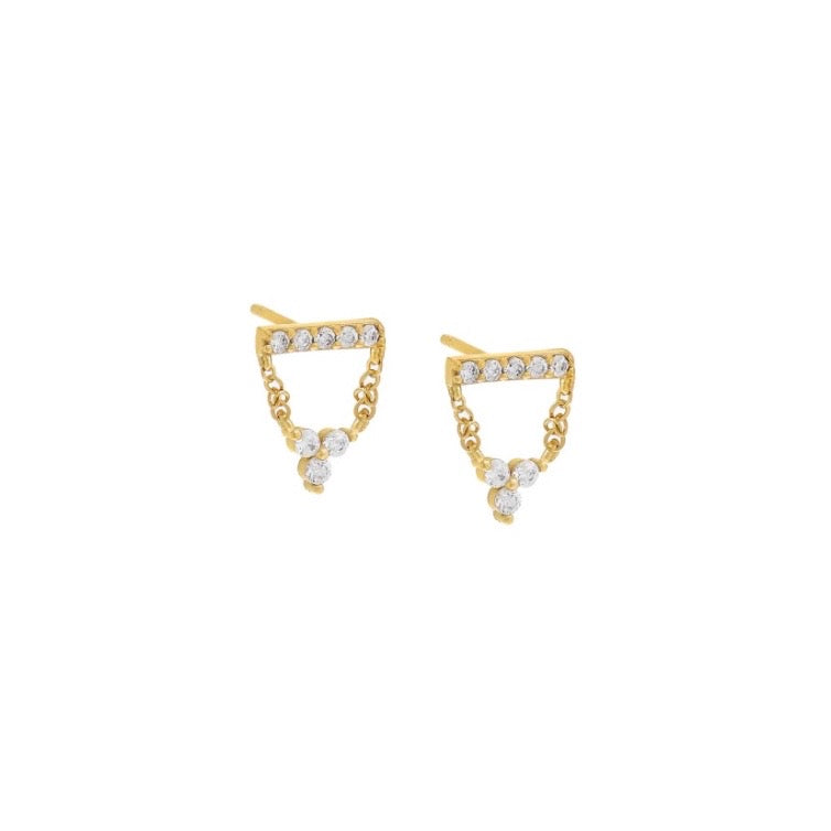 Topos Briana Studs en plata 925 con baño de oro
