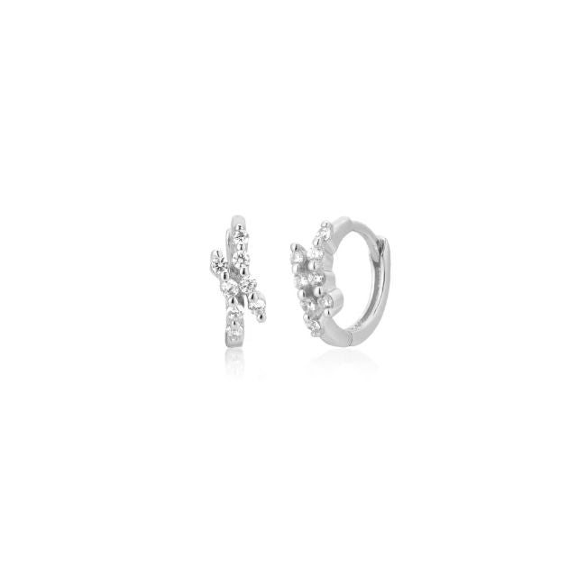 Candongas Ellen Silver Hoops en plata 925
