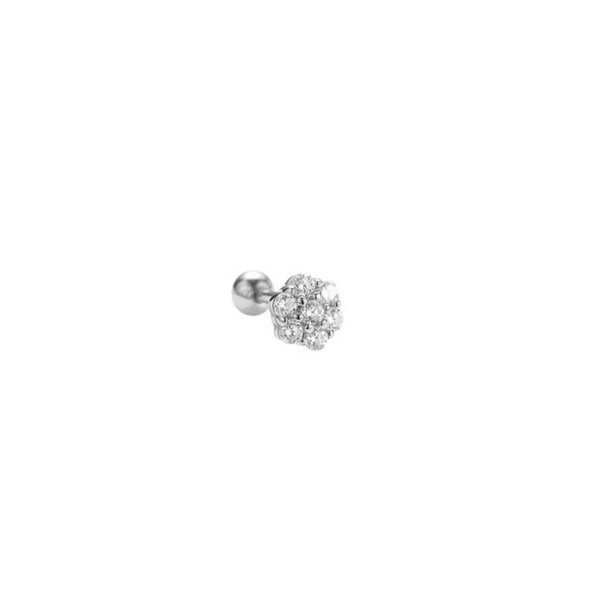 Piercing esencial en plata 925 con circones – Amalu