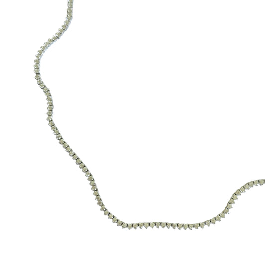 Round Cut Tennis Necklace