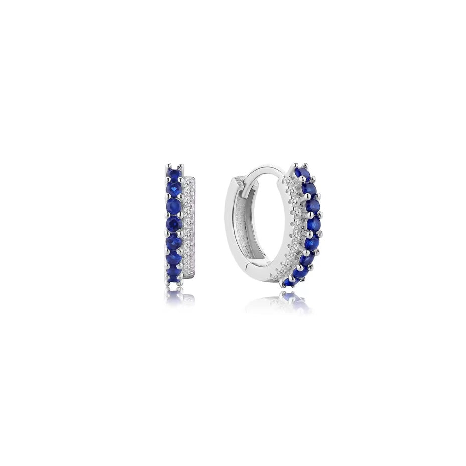 candongas con circones azules 