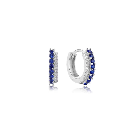 candongas con circones azules 