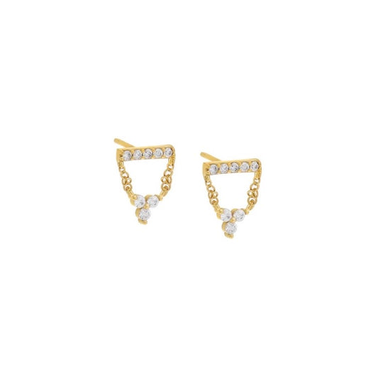 Topos Briana Studs en plata 925 con baño de oro
