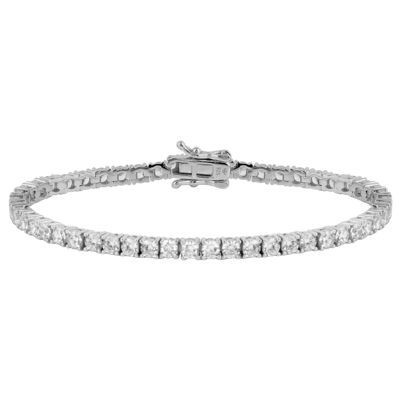 pulsera tennis plateada en pereira